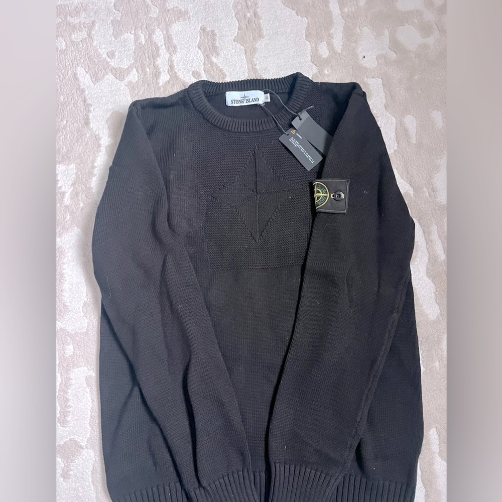 Stone Island logo patch sweater